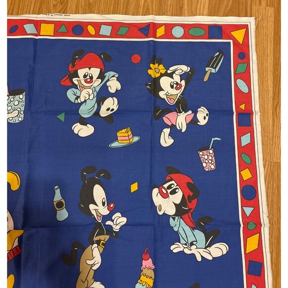 Animaniacs Fabric Panel Cartoon Character Picnic 1995 Springs Industries 44 x45" - Picture 4 of 7